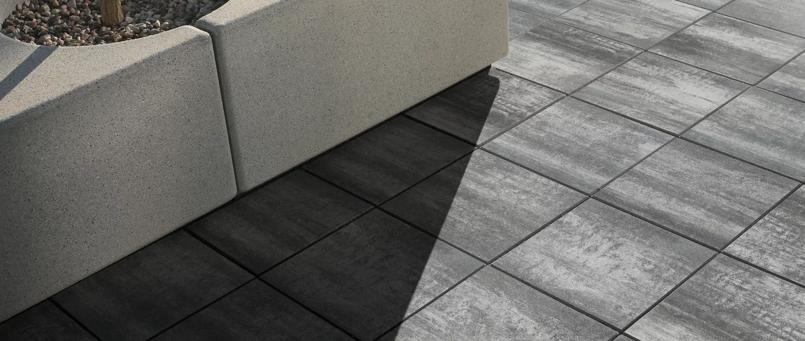 Realizacja produktu Płyta Chodnikowa Polbruk Nerino Szaro-Grafitowa  