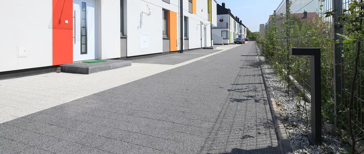 Realizacja produktu Kostka Brukowa Complex Polbruk Grafitowa-Płukana  