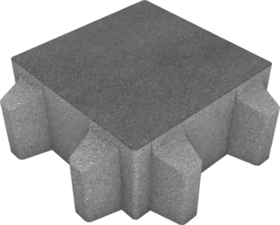 Packshot kostki ażurowej Ekol firmy Polbruk w kolorze Grafitowym.