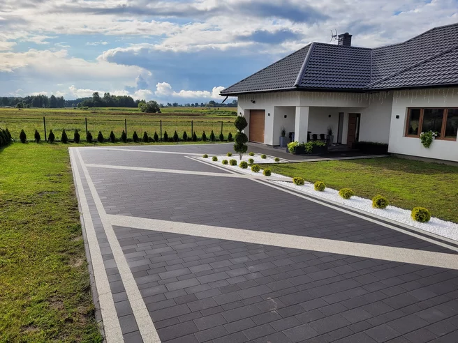 Realizacja produktu Kostka Brukowa Ideo Polbruk Grafitowa 