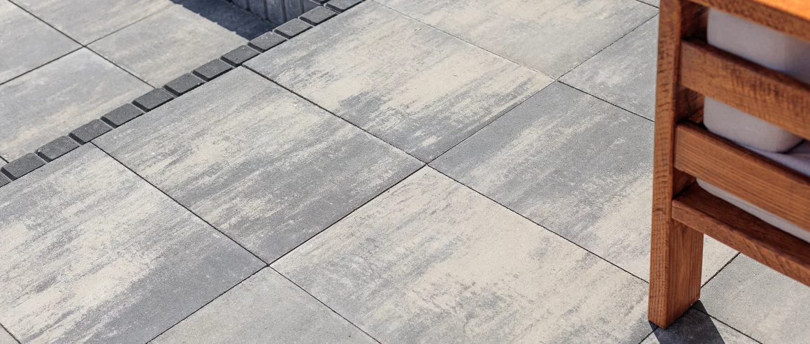 Realizacja produktu Płyta Tarasowa Lamell Polbruk Nerino Szaro-Grafitowa  