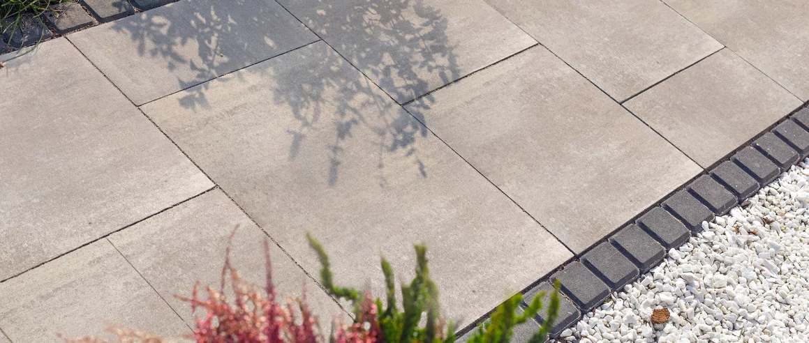 Realizacja produktu Kostka Brukowa Multicomplex Polbruk Ivory Szara  