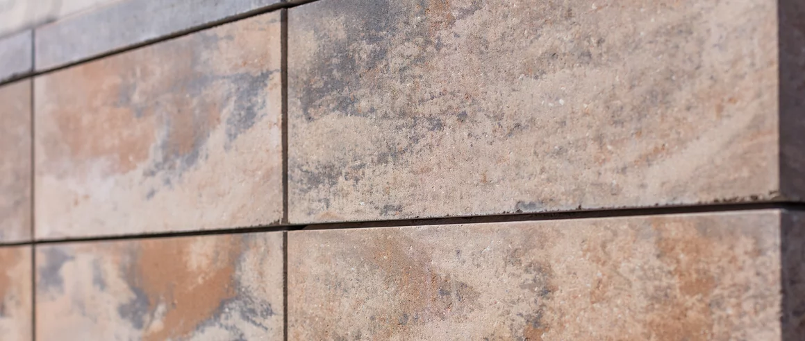 Realizacja produktu System Ogrodzeń Murro Polbruk Onyx Piaskowo-Grafitowo-Brązowy  