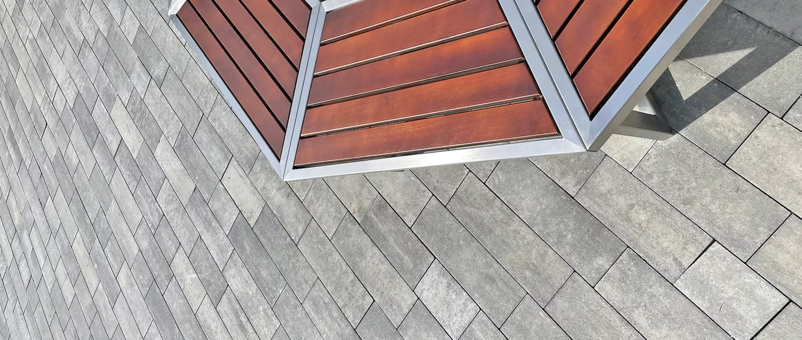 Realizacja produktu Kostka Brukowa Oland Nerino Szaro-Grafitowa  