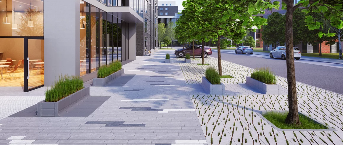 Realizacja produktu Donica Tigela Polbruk Stalowo-Grafitowa  